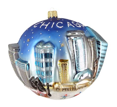 City of Chicago Christmas Ornaments - Christmas Ornament Shop