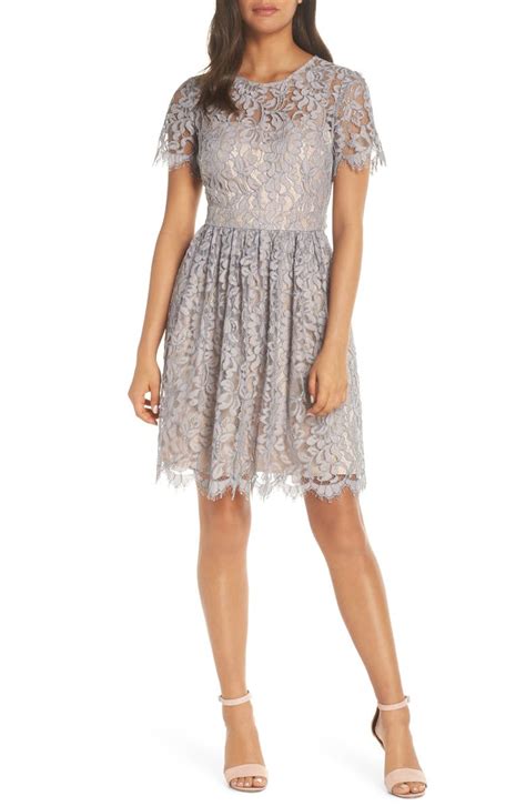 Eliza J Lace Fit & Flare Dress | Nordstrom