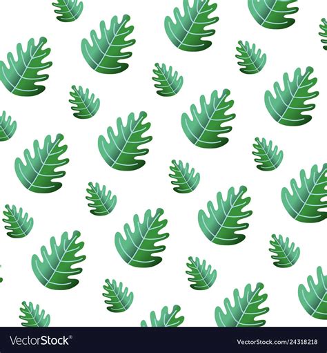 Tropical leaf botany nature background Royalty Free Vector