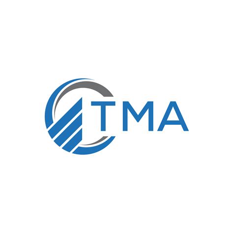 TMA Flat accounting logo design on white background. TMA creative initials Growth graph letter ...