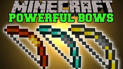 Minecraft : POWERFUL BOWS (MULTIPLE EPIC BOWS TO CHOOSE FROM!) More ...