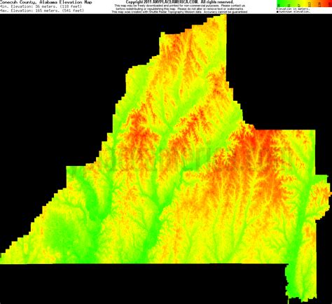 Free Conecuh County, Alabama Topo Maps & Elevations