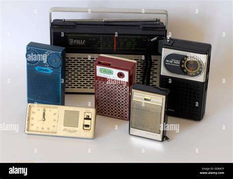 Old Radio Transistor different Brands Vintage Retro Stock Photo - Alamy