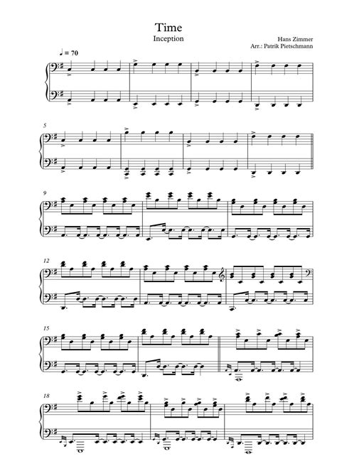 Time Hans Zimmer Sheet Music - Remotepc.com