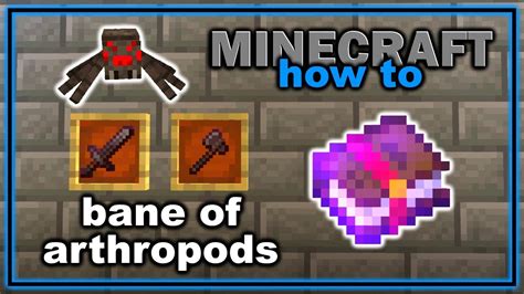 How to Get and Use Bane of Arthropods Enchantment in Minecraft! | Easy Minecraft Tutorial - YouTube