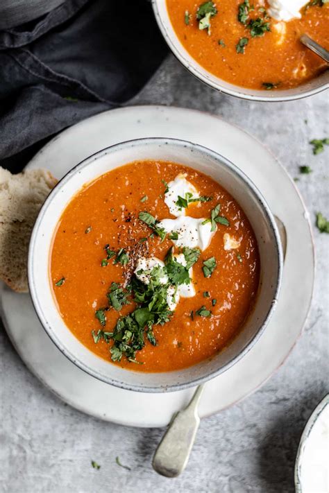 Spicy Tomato Soup with Red Lentils - The Last Food Blog