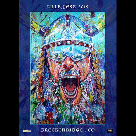 2019 Ullr Fest Poster by Artist David V. Gonzales - Raitman Art Galleries