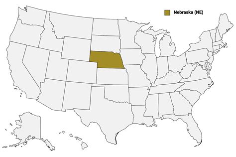 Nebraska Counties Map | Mappr