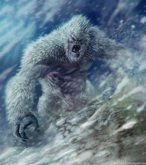 Yeti - Cryptid Wiki | Bigfoot art, Mythological creatures, Mythical ...