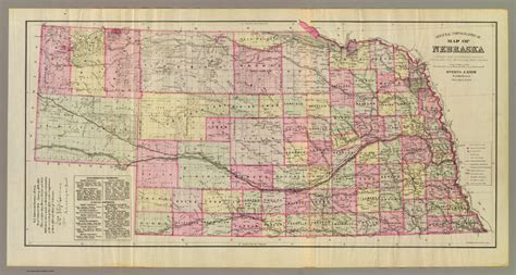 Official topographical map of Nebraska. Compiled from government ...