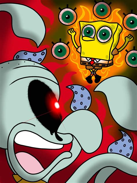 Red Mist Squidward VS Lost Episode Spongebob by Lucariotheskeleton on ...