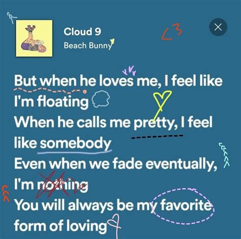 cloud 9 // beach bunny | Pretty lyrics, Just lyrics, Music quotes lyrics