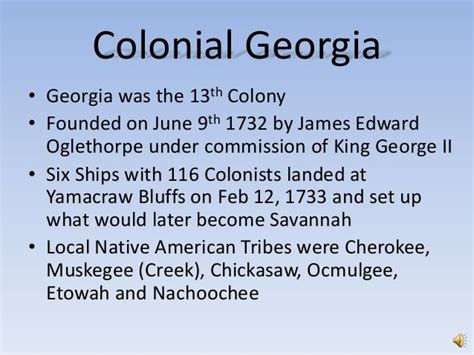 Colonial Georgia