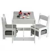 4-in-1 Kids Activity Table Set Kids Table And Chair Set Withstorage ...