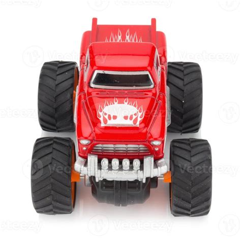 big truck toy color red isolated on white background 10243518 Stock ...