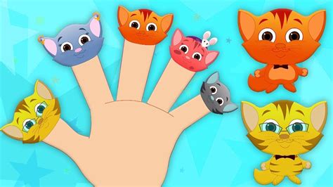 gatto dito famiglia | rima per bambini | Cat Finger Family | Songs For Childrens - YouTube