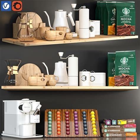 nespresso kitchen accessories 01 3D model | CGTrader