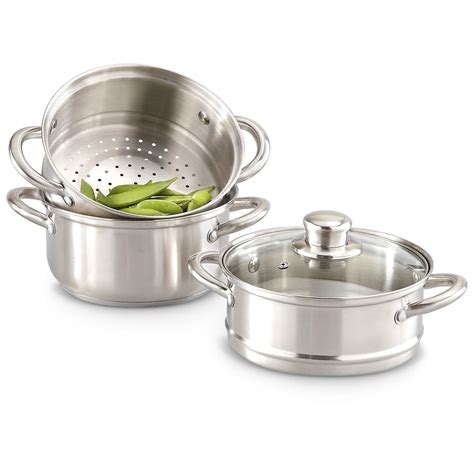 Fagor® 2-qt. Stainless Steel Double Boiler / Steamer - 230236, Cookware ...