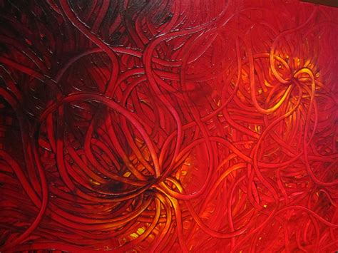 Large Red Abstract Painting Textured Wall Art Original | Etsy