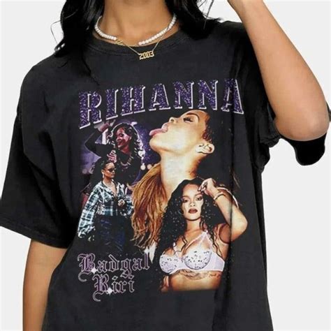 Rihanna Vintage 90s Bootleg Classic Graphic Tshirt | Rihanna Barbadian ...