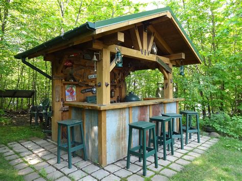 Outdoor Furniture Woodworking Plans | Diy outdoor bar, Rustic outdoor kitchens, Rustic outdoor bar