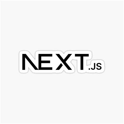 "Next js - Only for Coders" Sticker for Sale by nchrisdesigner | Redbubble