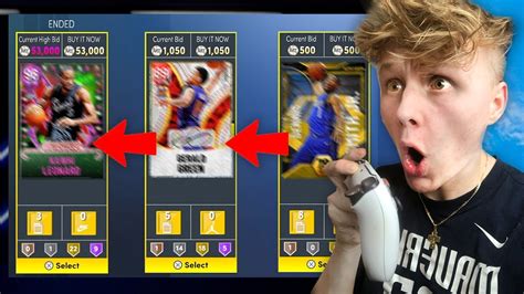 SNIPING A Card From EVERY Single Gem Tier in NBA 2K22... (Gold-Pink ...