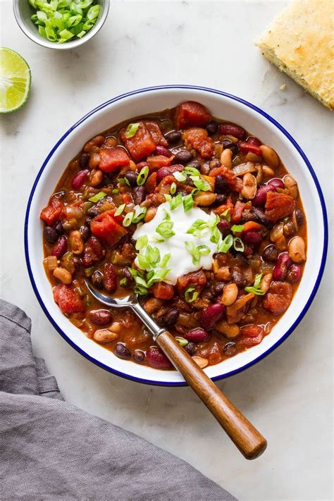 This quick and easy Three Bean Chili recipe is perfect when you want a ...