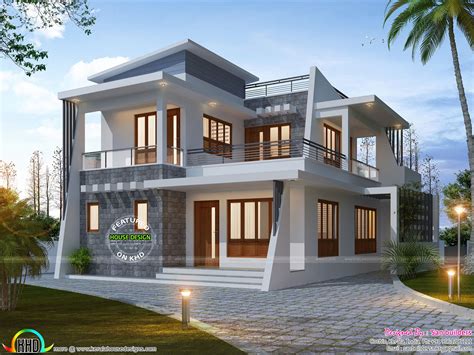 4 bedroom modern home 1885 sq-ft - Kerala Home Design and Floor Plans - 9K+ Dream Houses