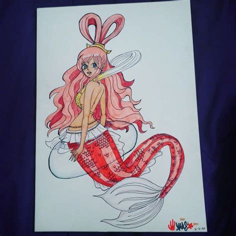 Shirahoshi-hime~One Piece. fanart. | Fan art, Art, Humanoid sketch