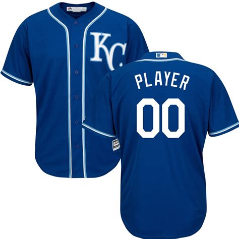 Kansas City Royals Majestic Cool Base Custom Jersey - Royal