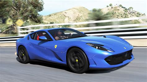 Ferrari 812 Superfast, Blue Ferrari 812 Superfast, 3840x2160, #24344