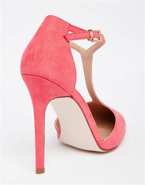 Lyst - Asos Popular Wide Fit Pointed High Heels in Pink