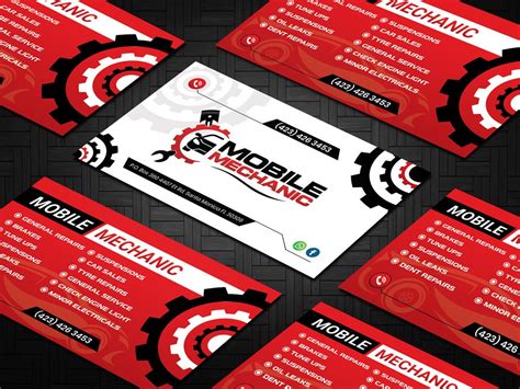 Mechanic Business Cards Sample: Effective Designs to Boost Your Auto Repair Business - BusinessCards