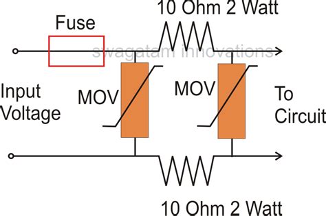 AC Mains Surge Protector Circuit