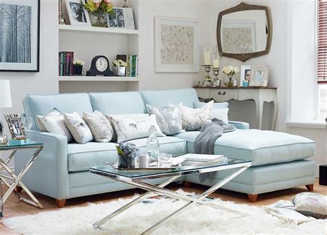 Adorable Baby Blue Sofa Bed | Light blue couch living room, Light blue ...