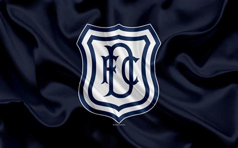 Download wallpapers Dundee FC, 4K, Scottish Football Club, logo, emblem ...