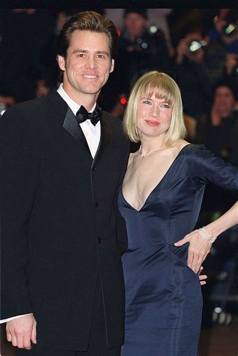 Actor Jim Carrey and wife/actress Renee Zellweger attend the Royal... | Jim carrey, Jim carrey ...