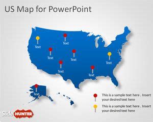 Free US Map Shape for PowerPoint Presentations - Free PowerPoint Templates - SlideHunter.com