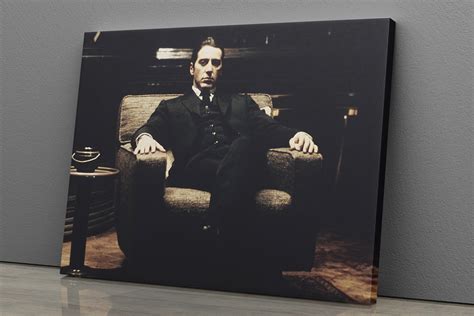 Godfather Poster Movie Al Pacino Canvas Wall Art Home Decor | Etsy