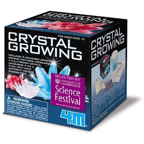 Crystal Growing Kit- Includes 3 Colored Seeding Mixtures- Experiment Kit- by 4M ToySmith ...