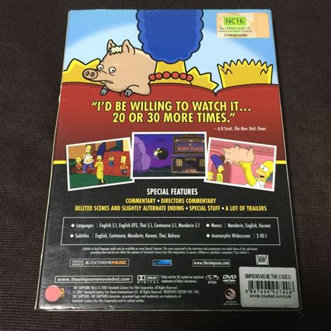 The Simpsons movie DVD, Music & Media, CDs, DVDs & Other Media on Carousell