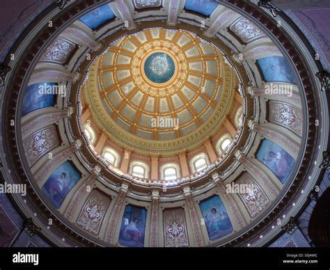 Interior of Michigan State Capitol Stock Photo - Alamy