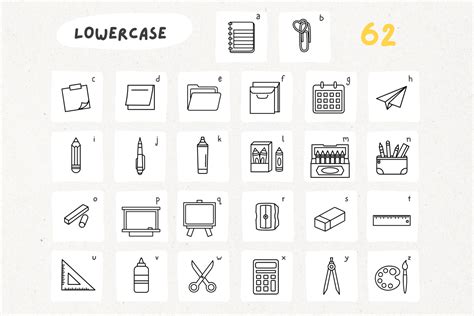 School Doodle Font by Type And Vibe on Dribbble