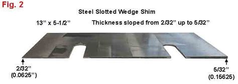 Slotted Wedge Shim