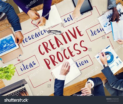 Creative Thinking Creativity Design Process Concept Stock Photo ...