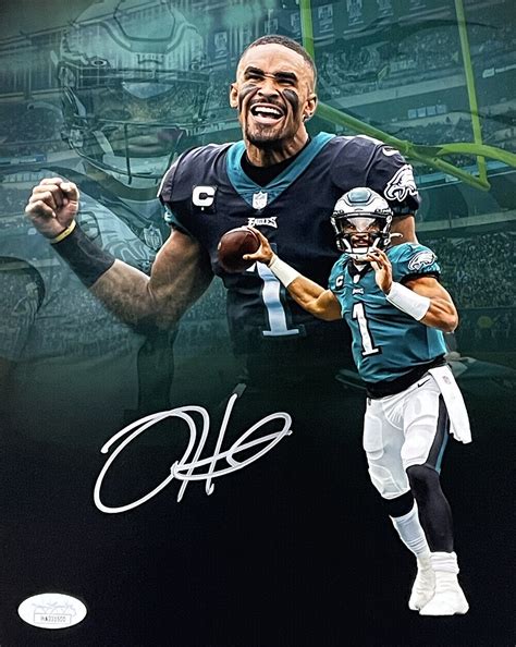 Jalen Hurts Autographed Signed Philadelphia Eagles 8X10 Football Collage Photo JSA Itp