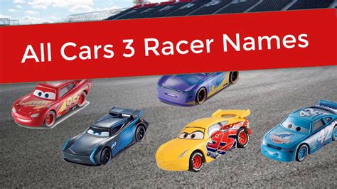 Cars 3 Characters Names