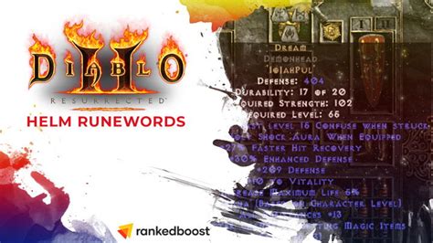 Diablo 2 Helms Runewords | All Helms Runewords in D2