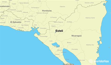 Where is Esteli, Nicaragua? / Esteli, Esteli Map - WorldAtlas.com